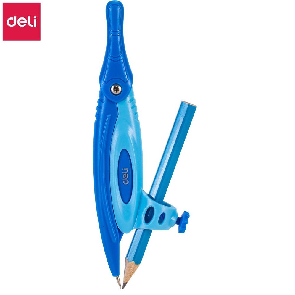 

96EL0 Deli Jangka Sekolah dengan pensil mekanik bahan ABS berkualitas mudah dibawa nyaman dipakai EG20102 Diskon