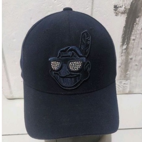 Topi Baseball Unisex Tft Brand MLB Indian Size On Tag XS-S Indian Logo