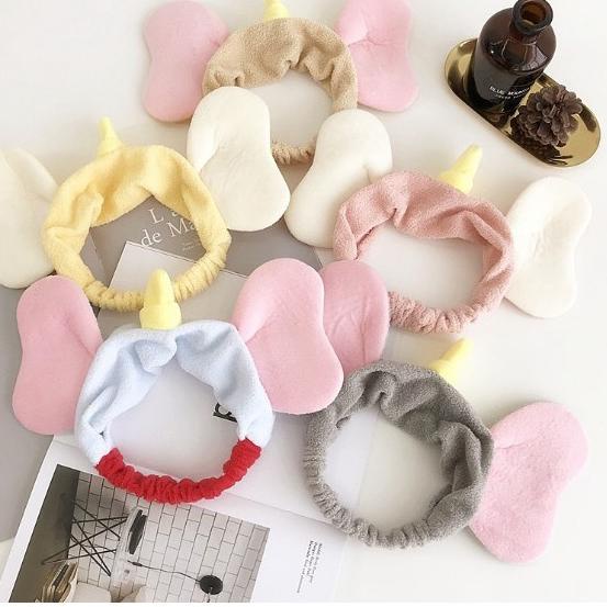 Murah topi bandana lucu model telinga gajah lembut bando karet rambut dewasa anak Borong Buruan
