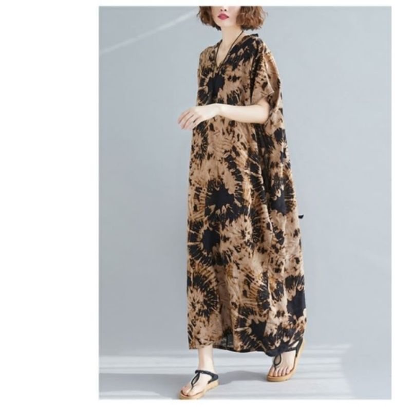 MDLV ~ 91013# Homewear Maxi Brown