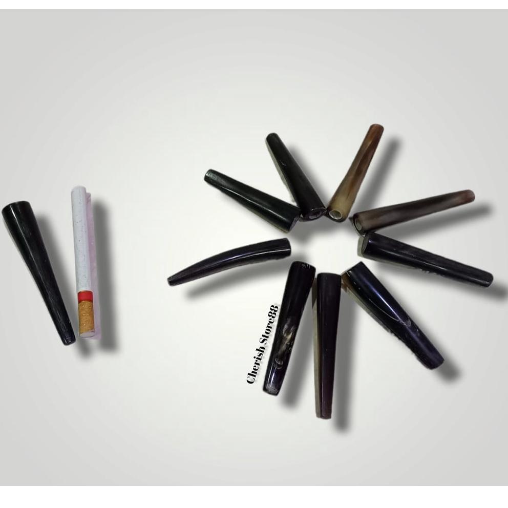 COD✔️ Pipa Roko Gading Kerbau Pipa Unik Tanduk Kerbau Pipa Roko Cangklong