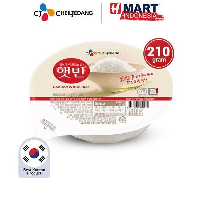 

COD✔️ [HMART] CJ Hetbahn Cooked White Rice - Nasi Putih Instan Korea 210g
