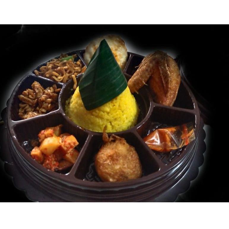

Stok terbaru Tumpeng Mini Tumini Ayam Besar Plus Kerupuk murah halal enak free stiker