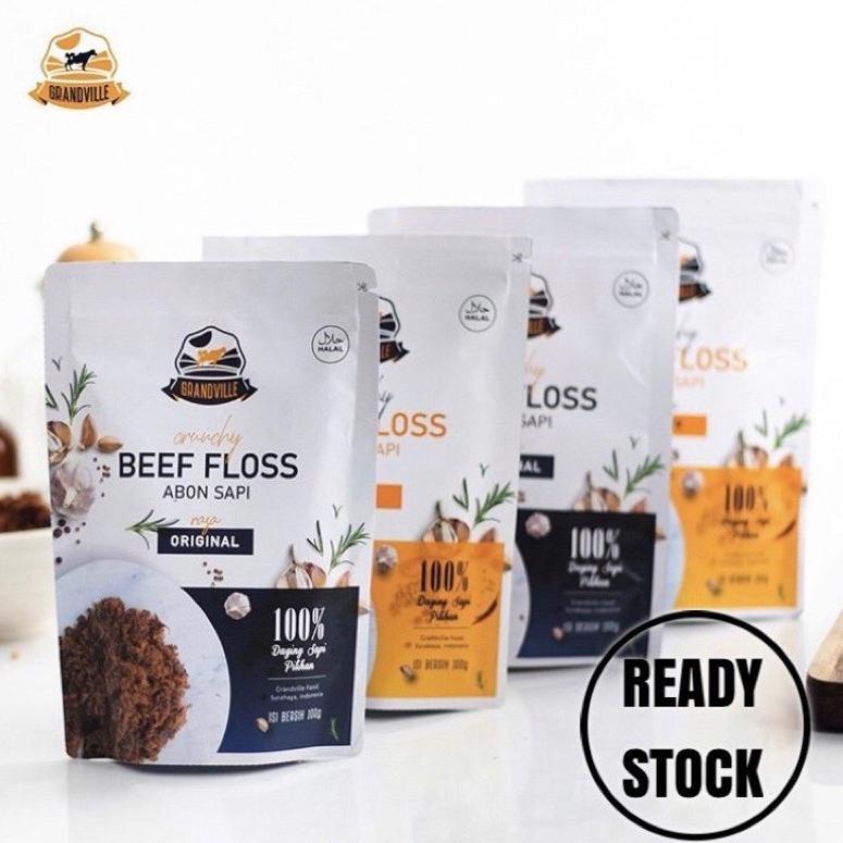 

✔✔SALE✔✔ Khas Jaya Grandville Abon Sapi Ayam original spicy 100g Beef Chicken Crunchy