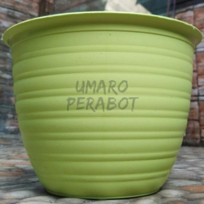 ❄️ READY STOK ❄️ Pot Tawon Ukuran 25 Warna Hijau Lime / Pot Tanaman / Pot Bunga / Umaro Perabot