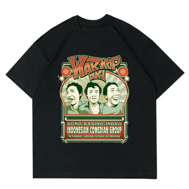 BAJU WARKOP DKI - DONO KASINO INDRO | T-SHIRT WARKOP DKI BLACK | KAOS WARKOP DKI | BAJU KAOS PRIA | 