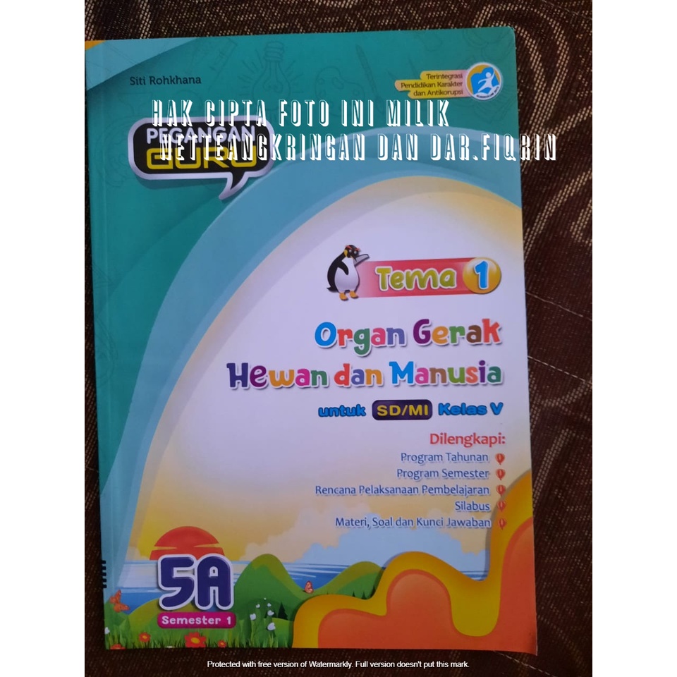 Paket Pegangan Guru Tematik Kelas 5 Semester 1 Tema 1 2 3 4 5(5 buku) SD/MI K13 Rev 2018 HOTS-Kartik