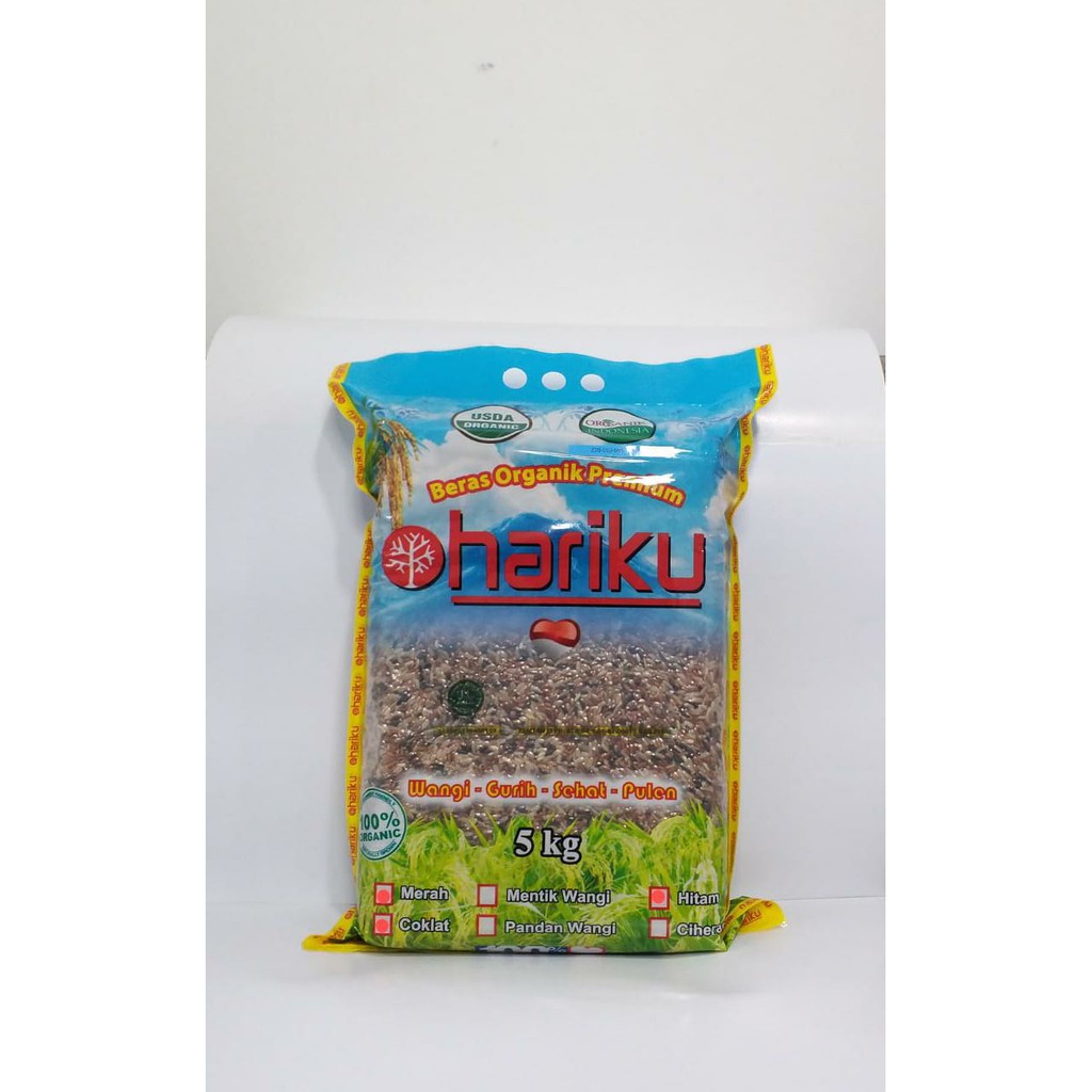 

Hariku, Organic Mix Rice (Black, Brown Red Rice) Beras Organik Mix 5kg-JktBar