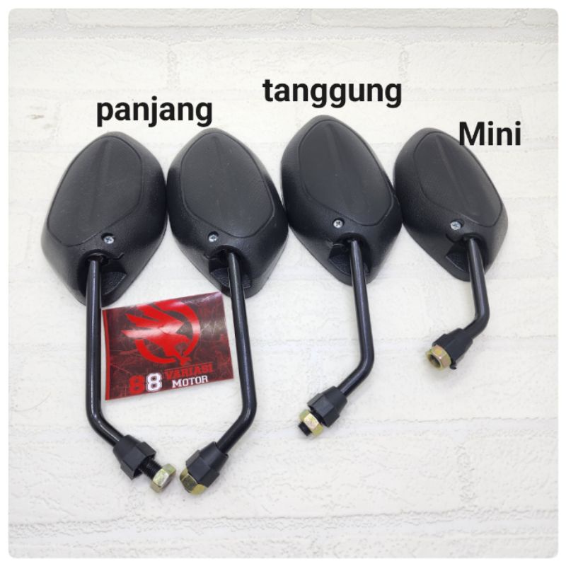 Spion Standar Honda Beat Gagang Standar Panjang - Tanggung - Dan Gagang Mini Kecil 10 CM - Spion Honda Universal