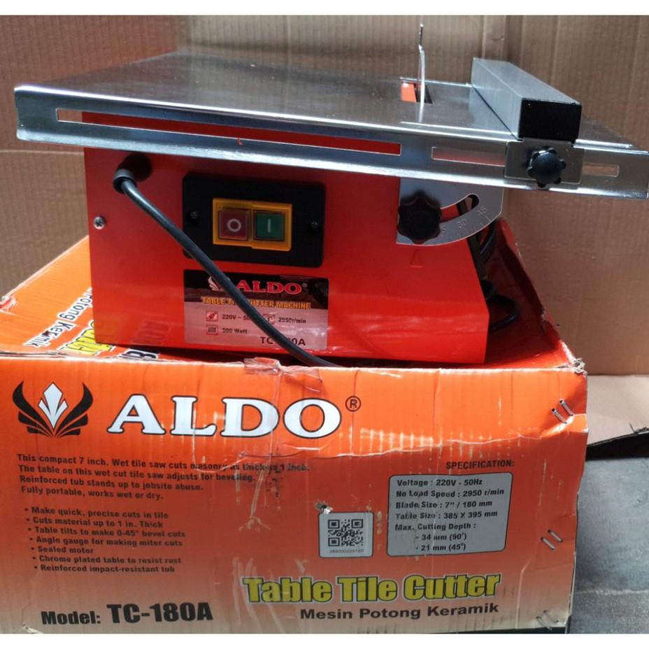 Aldo Table Tile Cutter 7 In Mesin Potong Kerak Batu Akik Meja