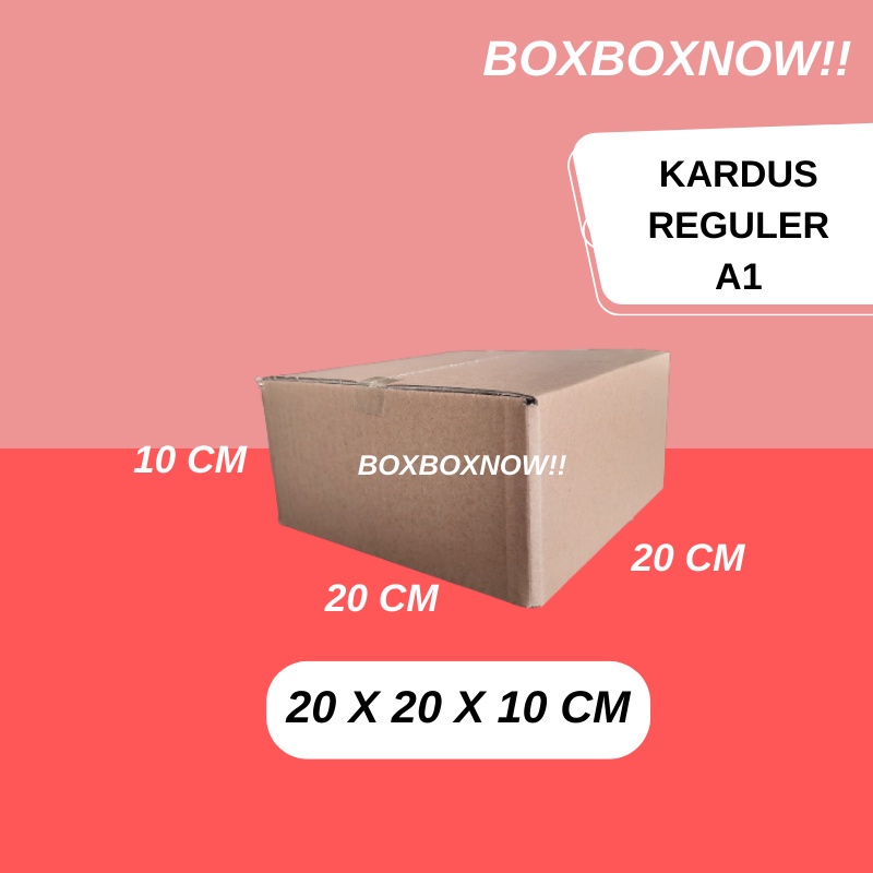 

20 X 20 X 10 CM KARDUS PACKING KEMASAN KARTON BOX DUS KOTAK PACKAGING POLOS MURAH BARU