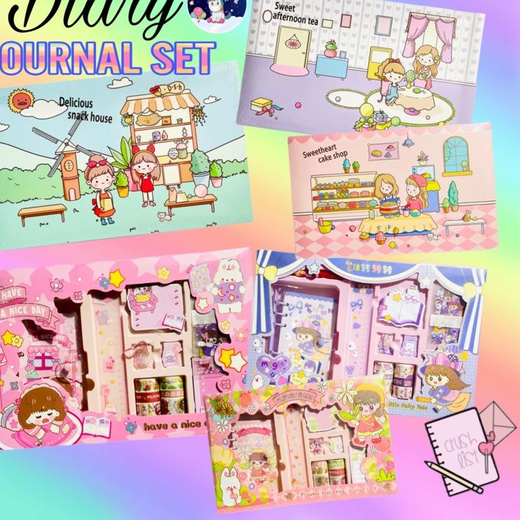 

Super Laris Manis Journal Set Diary diary book set korea style cute stiker buku sticker