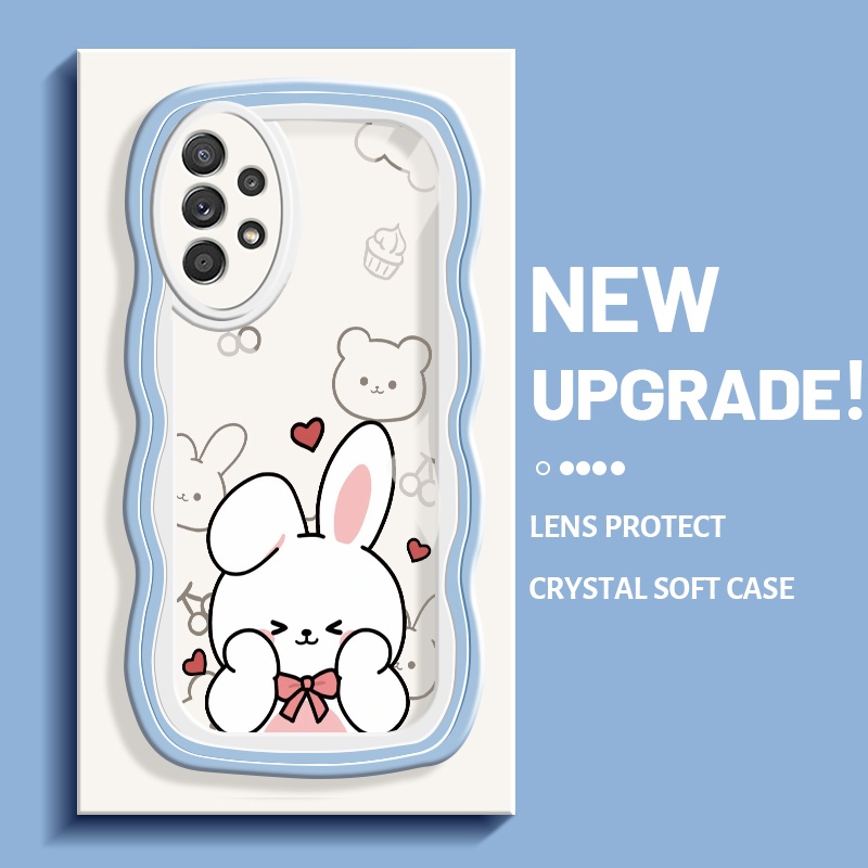 Casing Ponsel untuk Samsung galaxy A52s 5G A52 4G A52 5G Casing lucu kartun pola beruang HP kelinci 