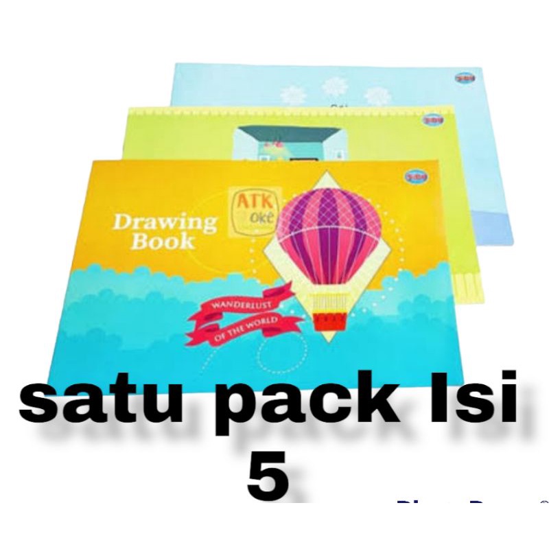 Buku Gambar Sidu A3 Satu Pack Isi 5 Buku