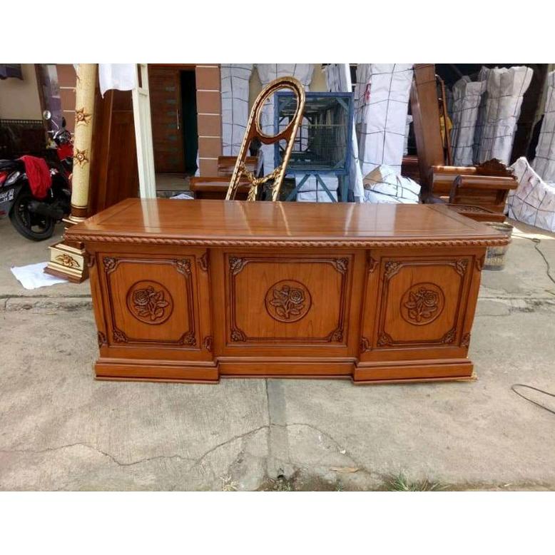 MEJA DIREKTUR JATI BIG SIZE 180  (KANTOR/BIRO)