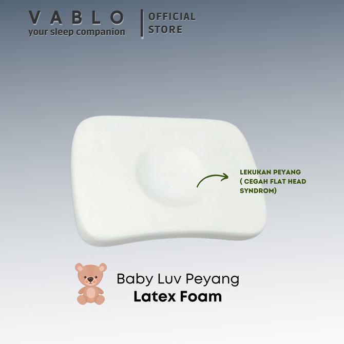 Vablo baby luv pillow bayi - bantal latex foam - bantal anti peyang