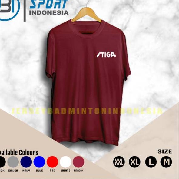 Baru Viral Kaos Tenis Meja Stiga PINGPONG Murah Asli Katun 30sLo