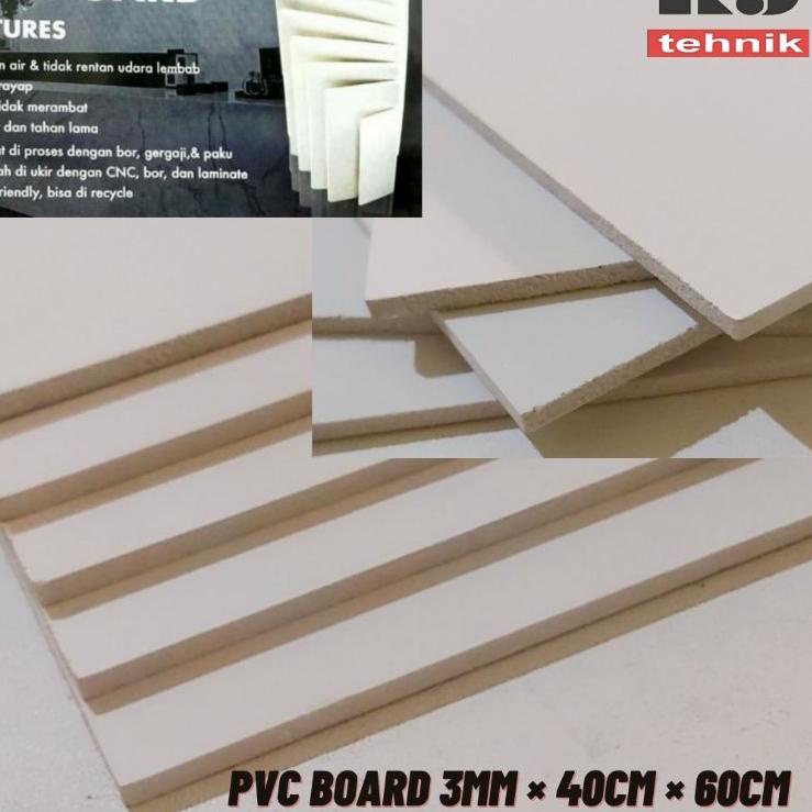 

Produsen Resmi PVC Board Murah Ukuran Tebal 3mm / 5mm ukuran 40×60cm PVC Foam White