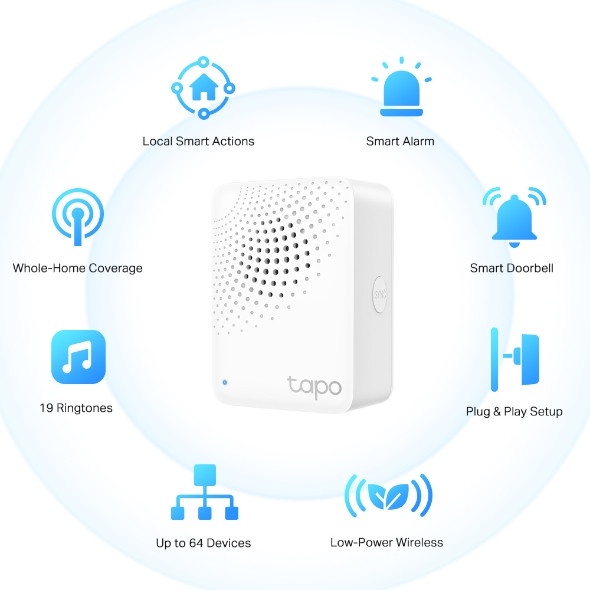 Smart Hub Tp-Link Tapo H100 with Chime Smart Control - Tapo H 100