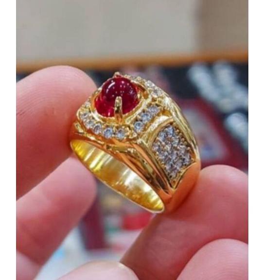 Star 12.12 CINCIN BATU AKIK MERAH DELIMA SIAM MD BANGKOK ASLI HQ murah