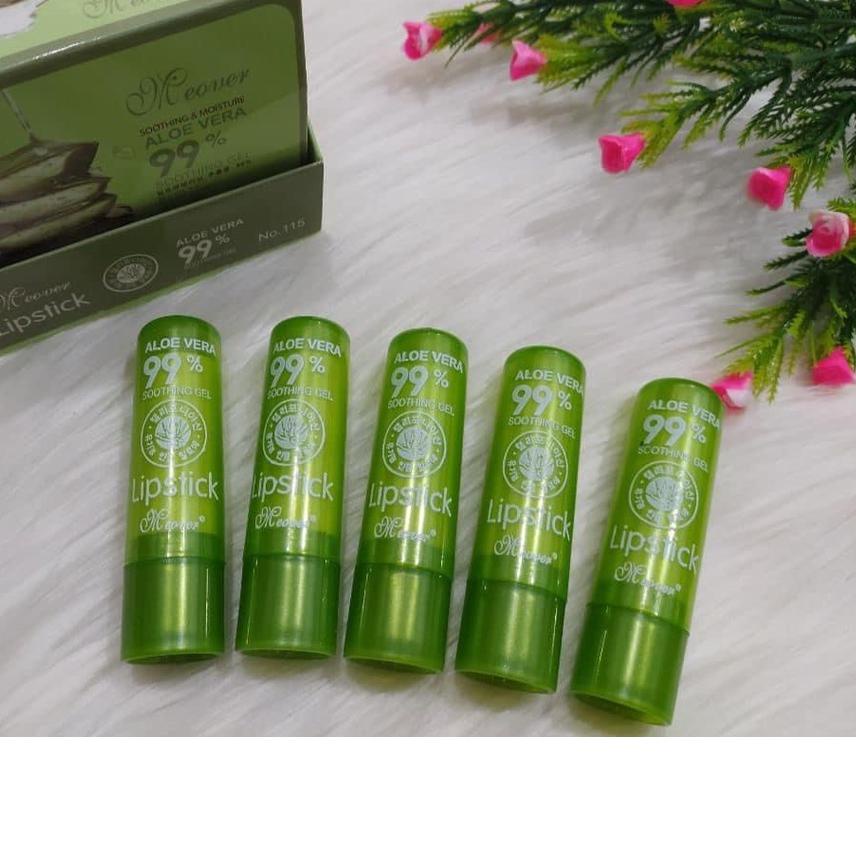 Diskon✔️⭐[12pcs] LIPBALM ALOEVERA 99% / MEOVER LIP BALM