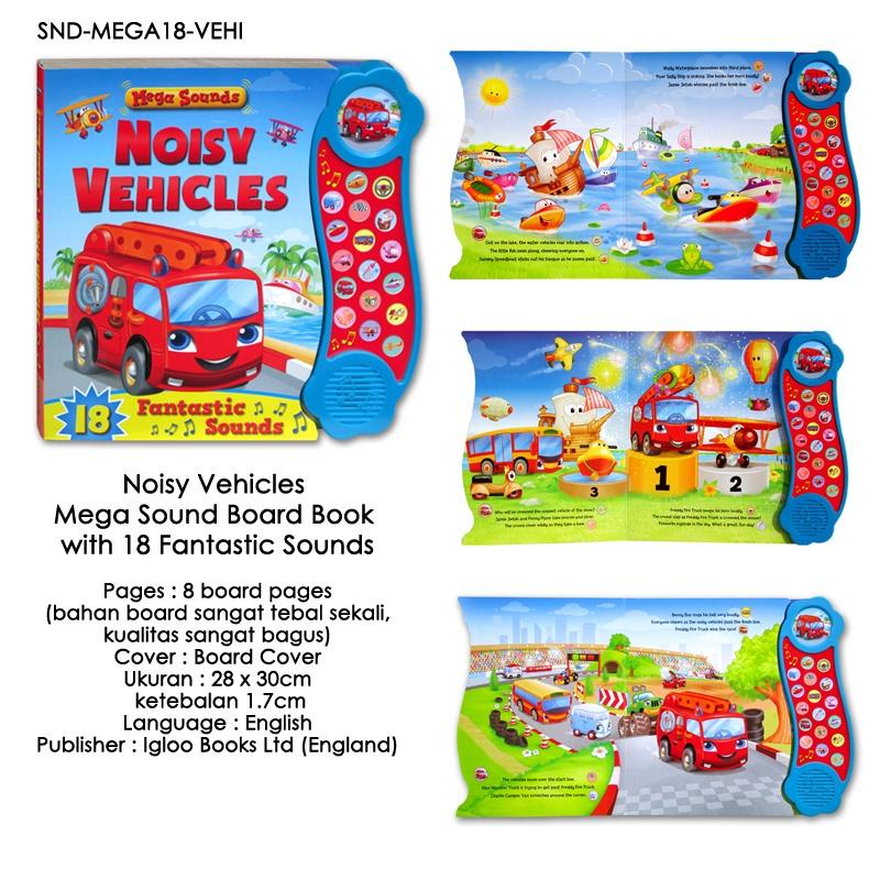 [Igloo Books] Noisy Vehicles Mega Sound Board Book with 18 Fantastic Sounds