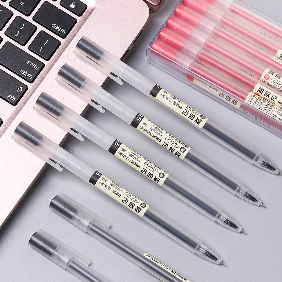 

Viral Muji Pulpen Gel Tinta Hitammerah Transparan Frosted Untuk Stationery