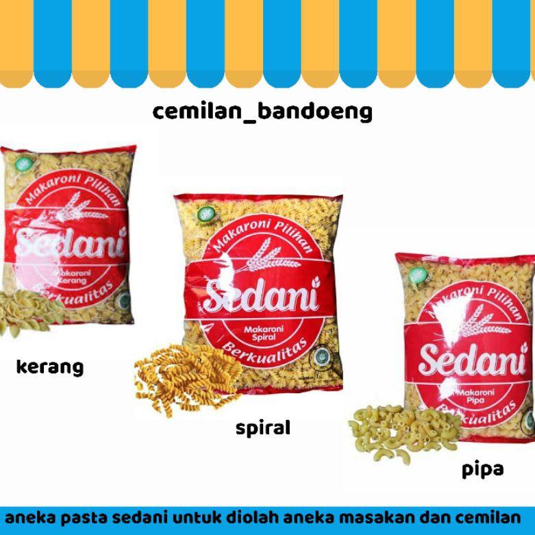 

MAKARONI SEDANI SPIRAL PIPA KERANG MENTAH 1 KG ➴Ready