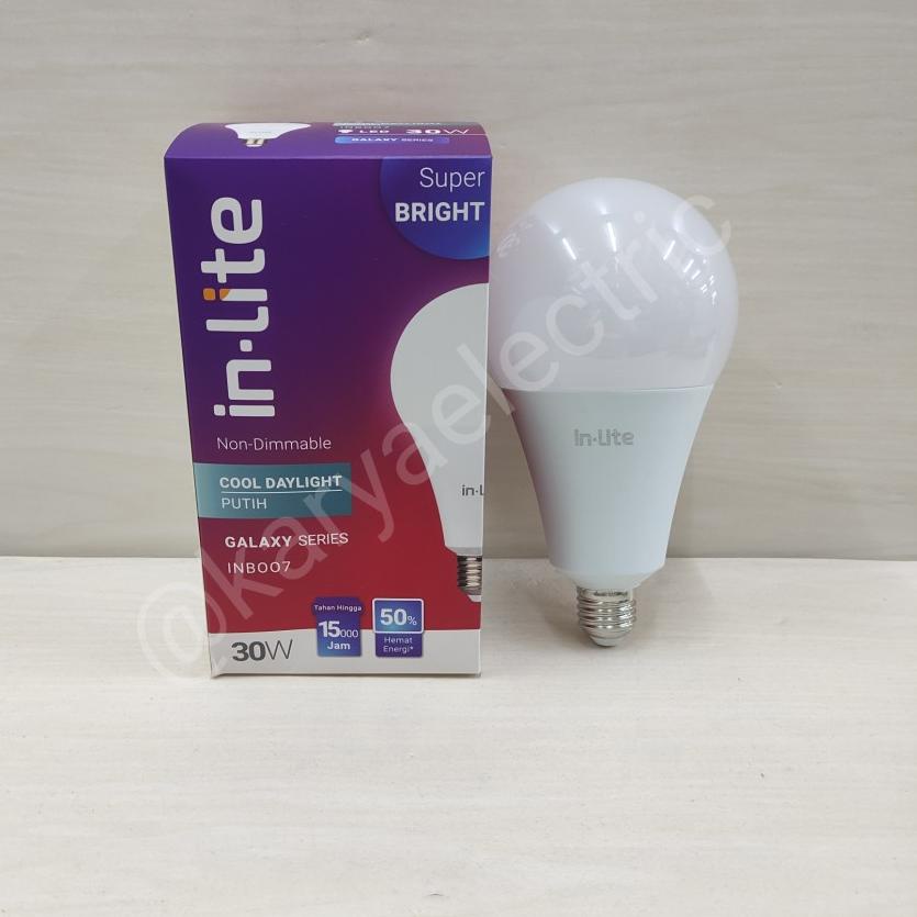 Termurah LAMPU BOHLAM LED BULB IN-LITE INLITE IN LITE 30WATT 30 WATT INB007