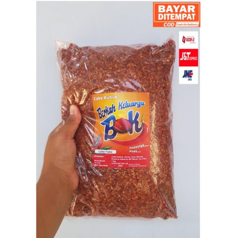 

[9RP83] (Grosir) CABE BUBUK KASAR FLAKE 1 KG CHILI FLAKES CABE KERING BUBUK PEDAS 97