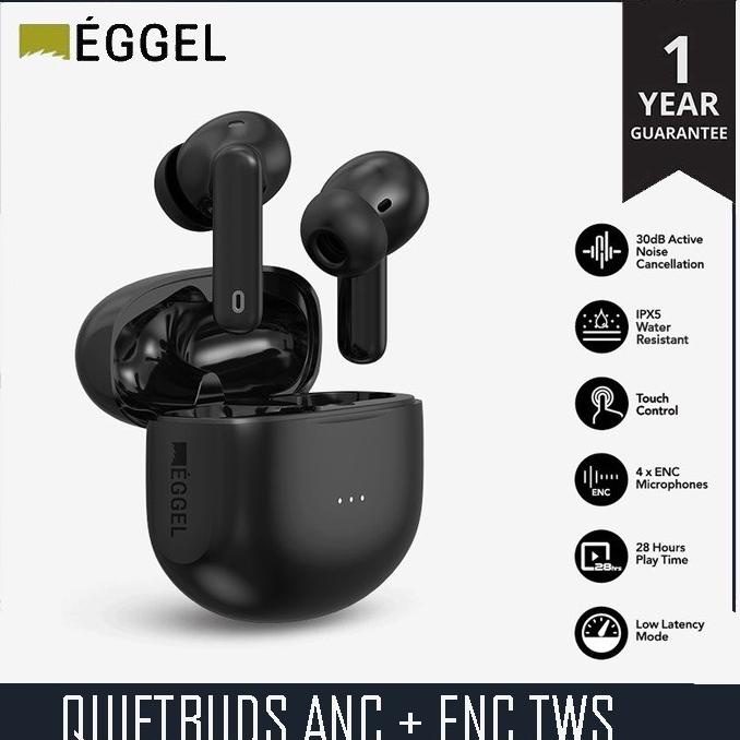 Terbaru Eggel Quietbuds Anc + Enc Tws Bluetooth Earbuds With Gaming Mode