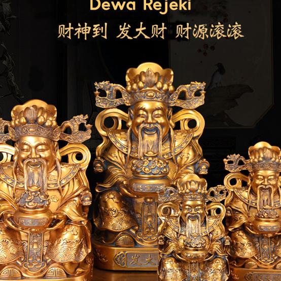 Patung Dewa Rejeki / Kekayaan Cai Shen Size Besar