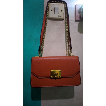 Preloved tas CK ala ala warna bata orange