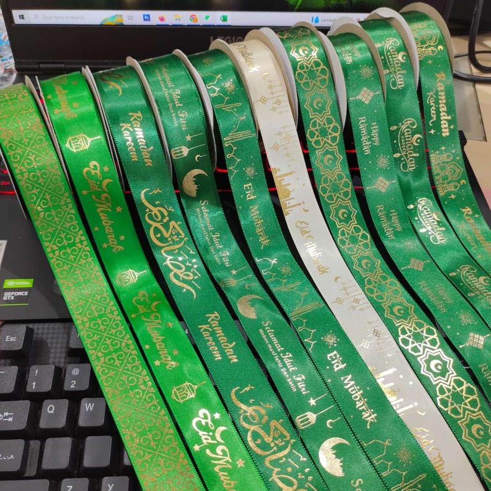 

[SALE !] 1ROLL Pita Ramadhan 2,5cm - Pita Idul Fitri Premium PS303 [KODE ]