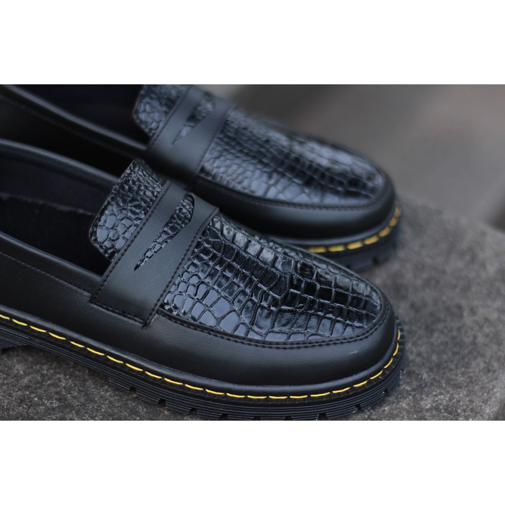 Loafers Croco Unisex Pria Dan Wanita