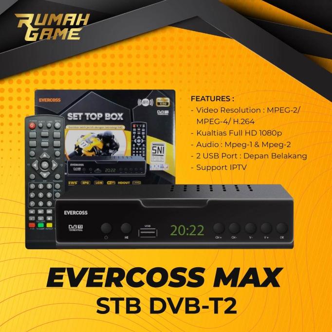 Set Top Box Evercoss Stb Max Digital Tv Receiver Full Hd