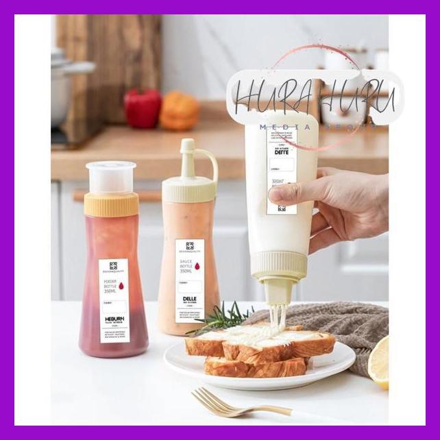 

Delle Botol Sauce Tomat Ketchup Salad Dressing Jam Honey Anti Tumpah Murah Banget !!