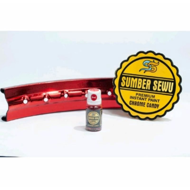 Cat Pewarna Chrome Merah Candy Paint Premium 10ml