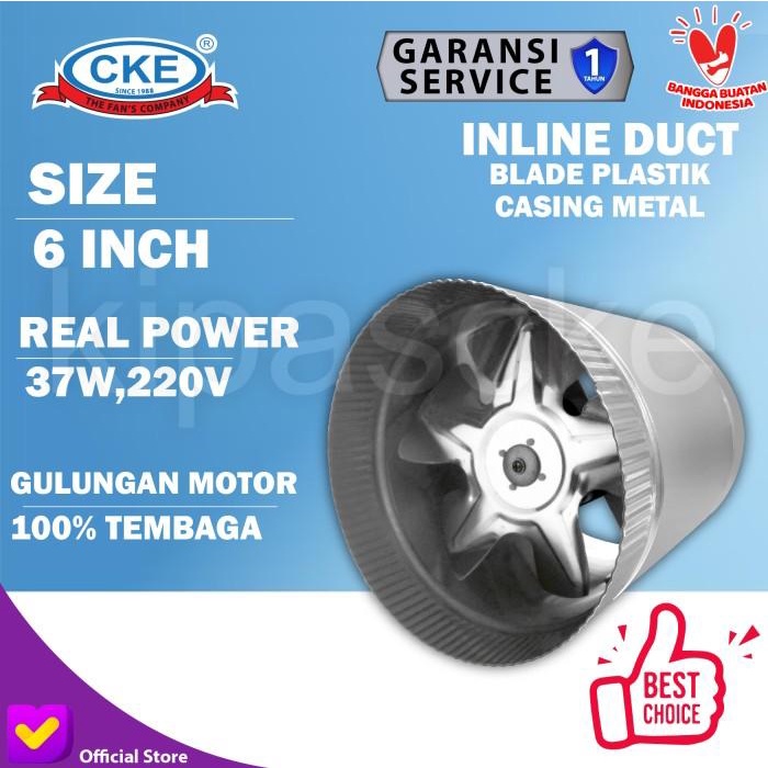 Terlaris 6" Inch Inline Fan/Inline Duct Fan/Booster Fan/Exhaust Fan (High Flow)