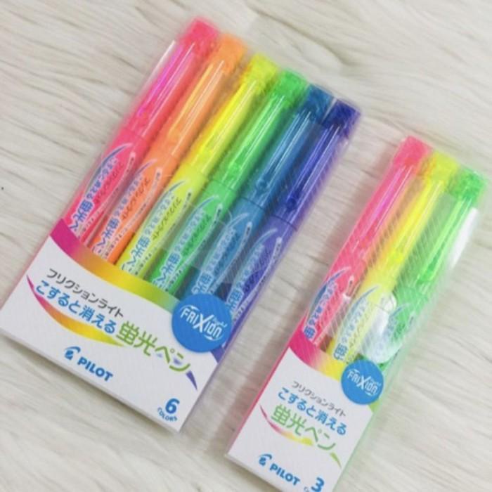 

Highlighter Frixion 1 Set Isi 6Pcs / Stabilo Frixion Pilot Eraser