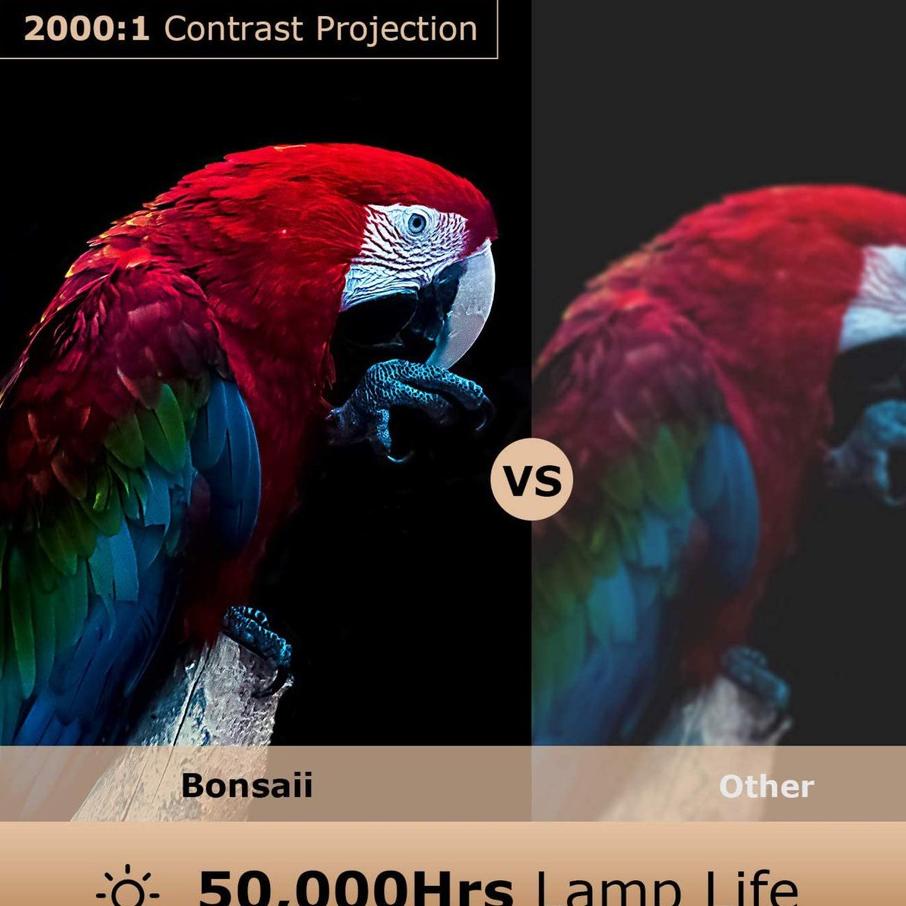 Homeflix Proyektor Ni Hd S361 320X240 Pixel 1000 Lumens Led Android Wifi Projector