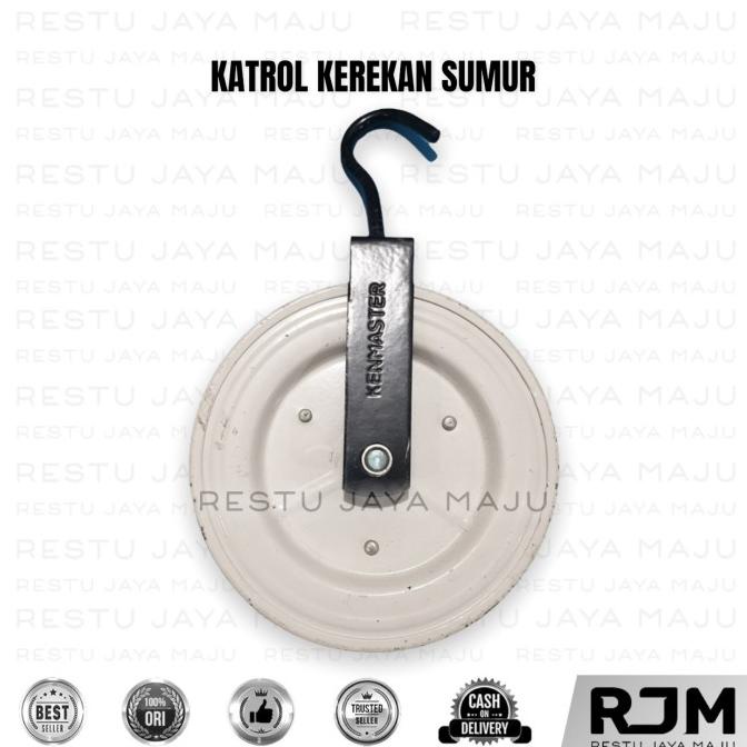 '+'+'+'+] KENMASTER Katrol Kerekan Sumur Timba Air Besi Cat