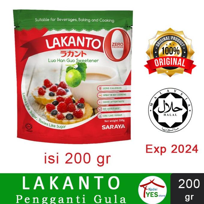 

LAKANTO Luo Han Guo Sweetener 200gr / Keto Gula Pengganti