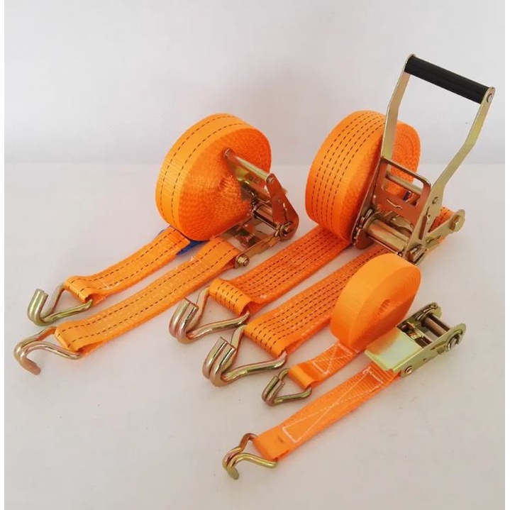 Sabuk tali pengikat kargo rachet tie down tebal 5Cm kuat 10Ton - Webbing Straps Tie Down