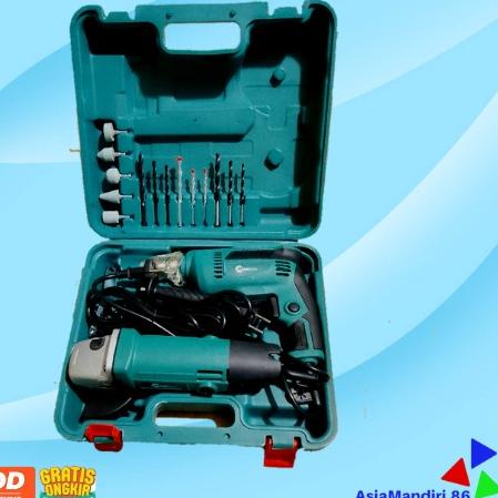 Spesial disini PAKET gerinda dan Bor / gerinda mailtank / bor mailtank 10mm / bor gerinda set koper