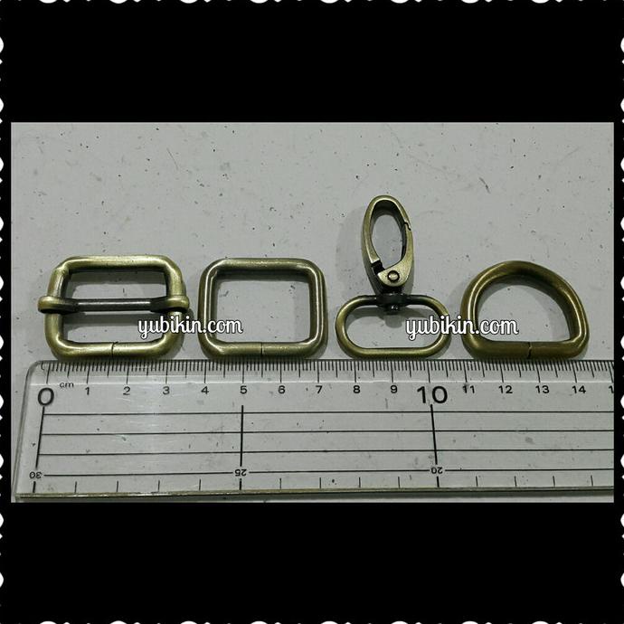 1 Paket Ring Besi Ukuran 2,5cm Untuk Tas Warna Emas Bakar