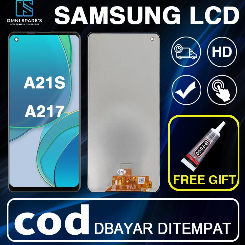 OriginalLcd Samsung A21S A217 Original Fullset Touchscreen Layar Hp Ori Copotan