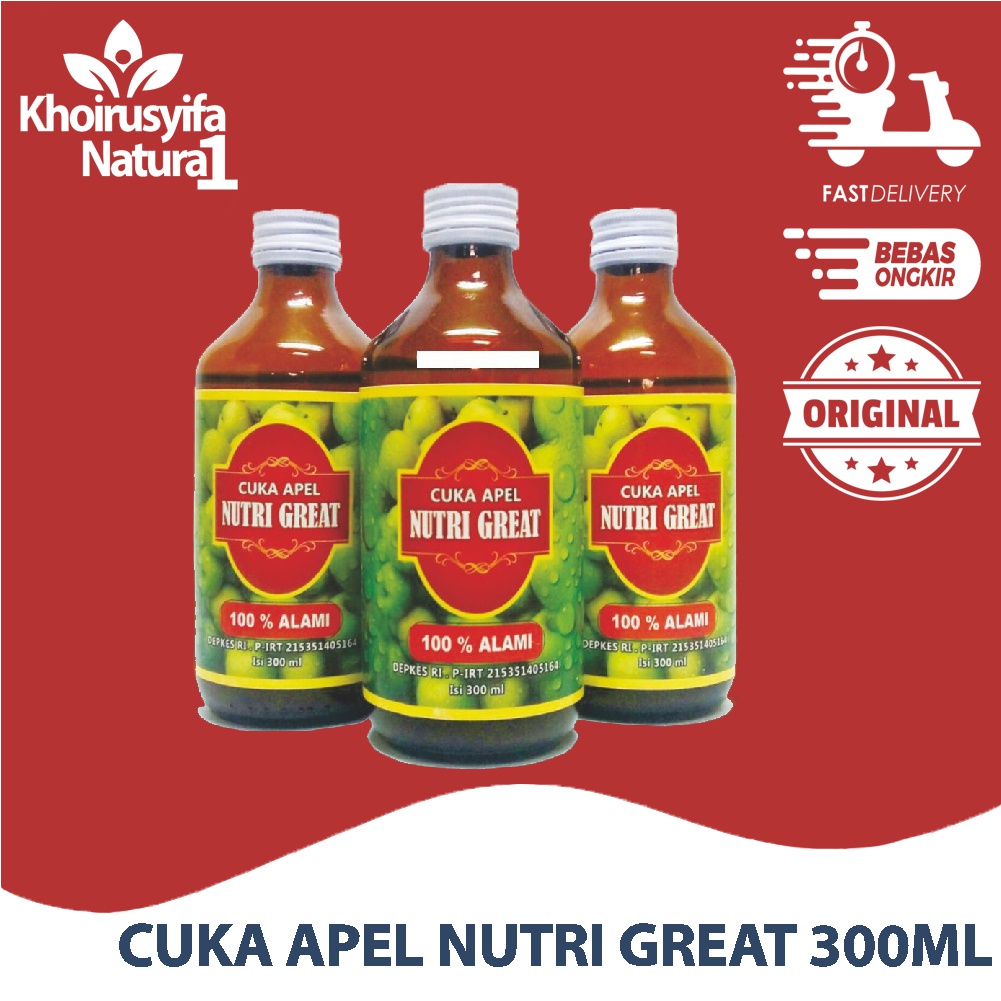 

CUKA APEL NUTRI GREAT APPLE VINEGAR 300 ML