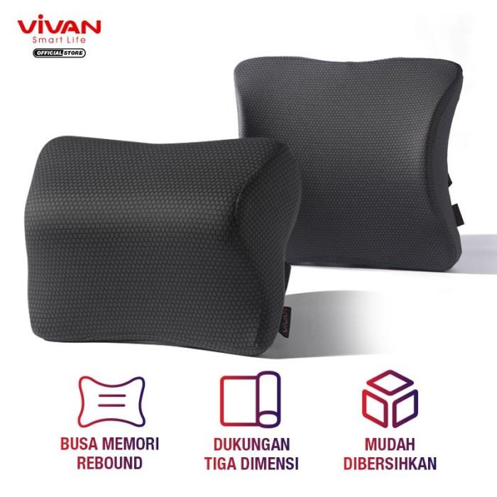 Terlaris Bantal Mobil Vivan Vcp01 Car Headrest Senderan Leher Punggung Memory