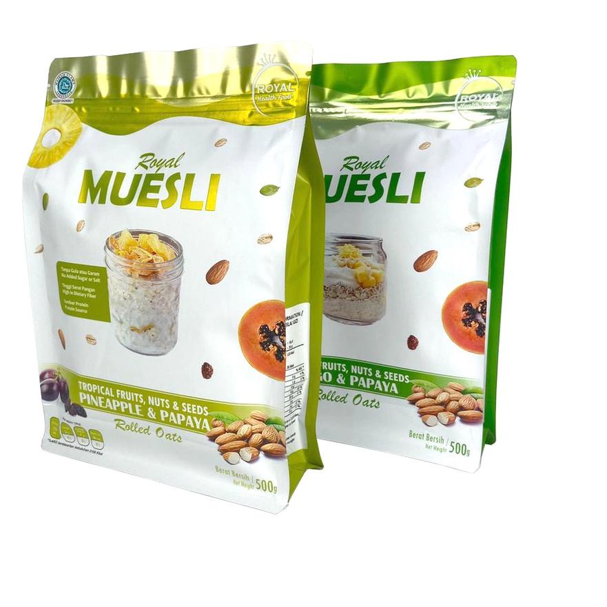 

12.12 ✨Promo✨ Royal TROPICAL 1 KG MUESLI (MANGO PAPAYA dan PINEAPPLE PAPAYA) 